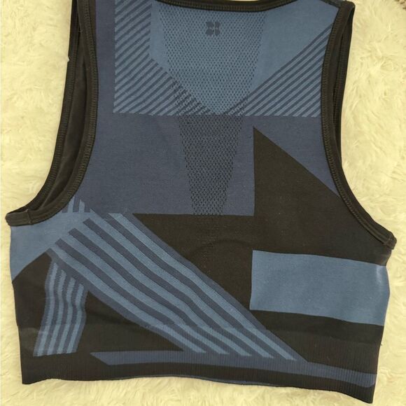 Sweaty Betty Interval Seamless 7/8 Leggings (XS) Sports tank M)Black and Navy - Picture 8 of 14